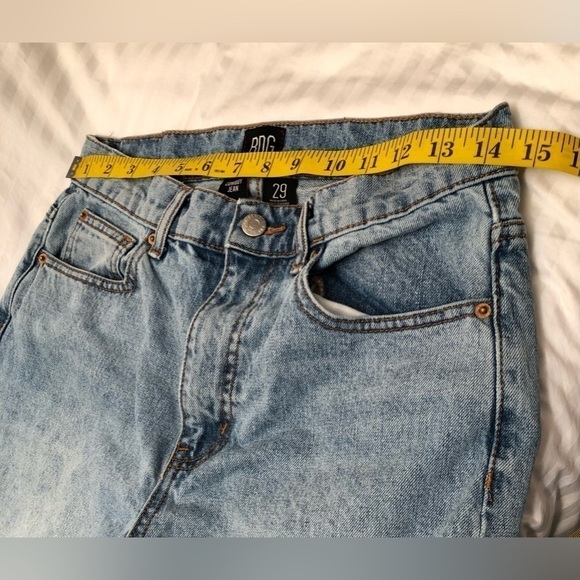 BDG Urban Outfitters Cowboy Jean High Rise Western Blue Denim Distressed Size 29 - Picture 10 of 16